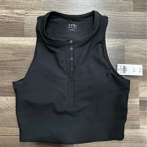Abercrombie YPB athletic Henley crop
